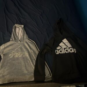 Boys YL adidas hoodies.
